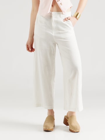 QS Zvonové kalhoty Kalhoty – bílá: přední strana
