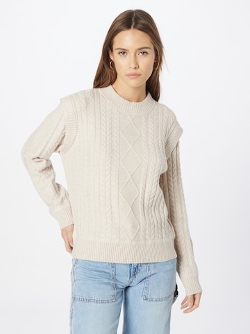 Pull-over 'BASSO' Maison 123 en blanc : devant