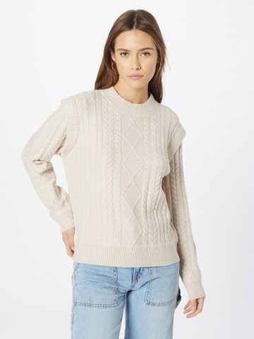 Pullover 'BASSO' di Maison 123 in bianco: frontale