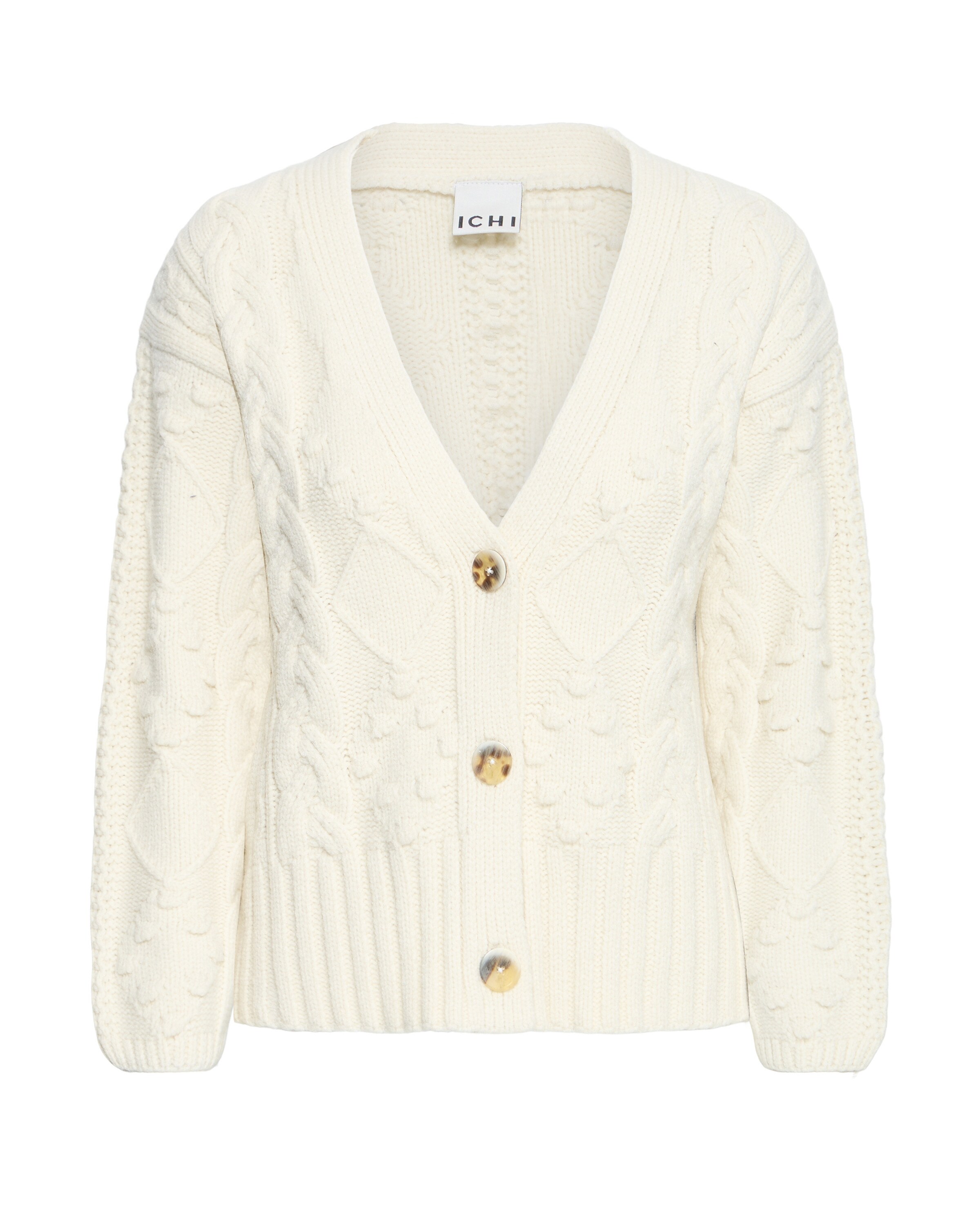 ICHI Cardigan 'ARPER' i L i creme, Produktvisning