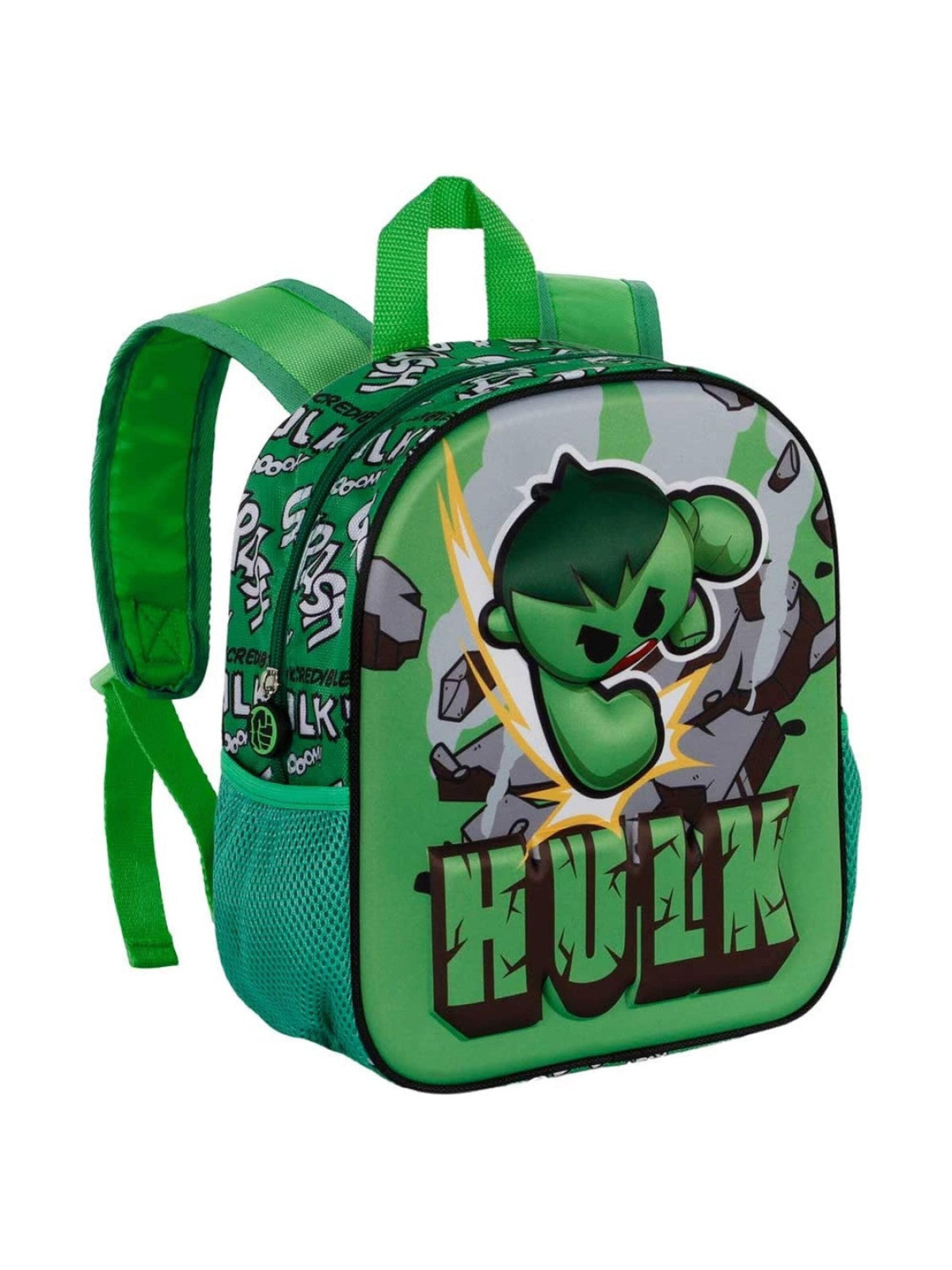 Marvel Avengers Backpack 'De Hulk' in Green: front