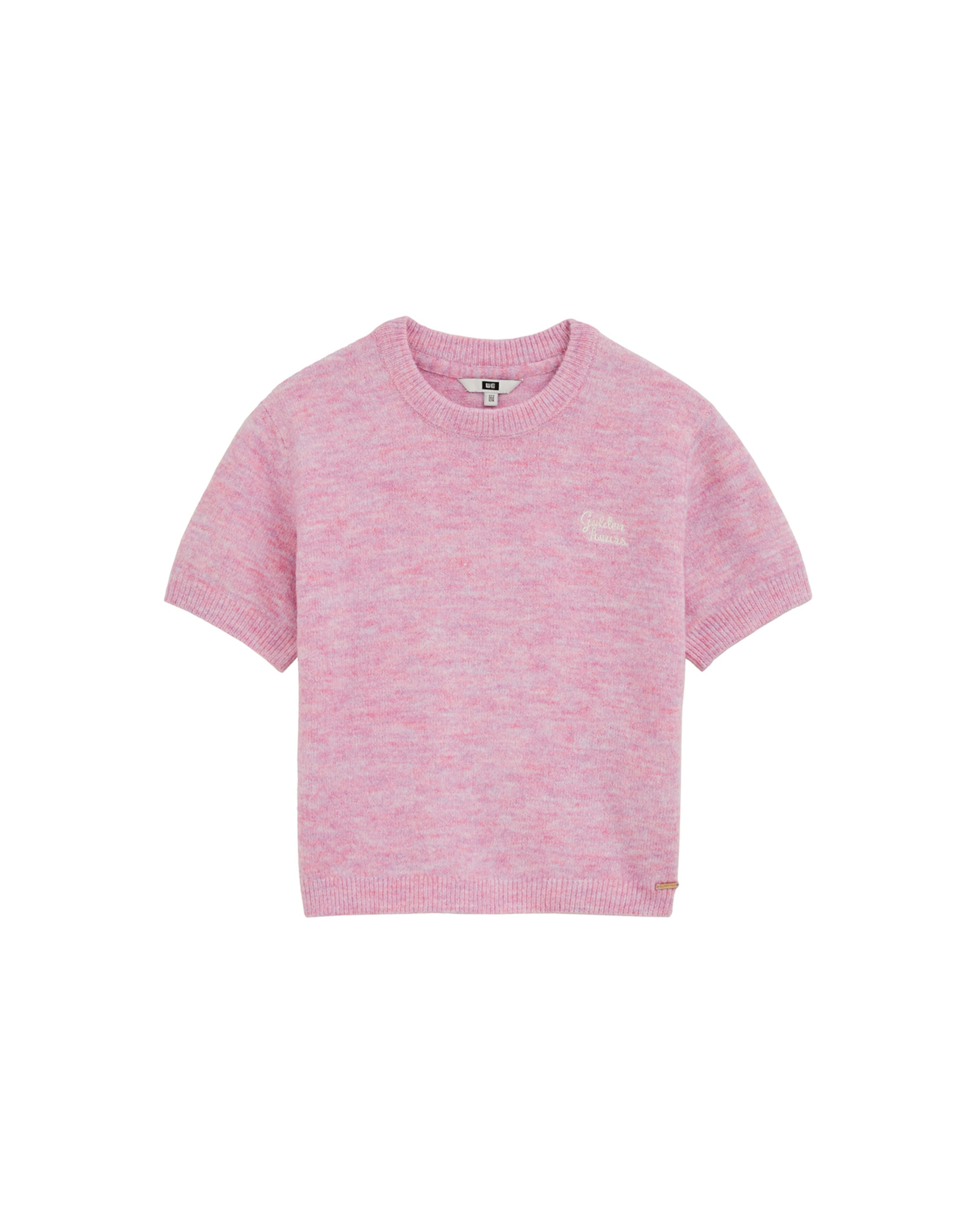 Pulover de la WE Fashion pe roz: față