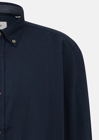 Coupe regular Chemise s.Oliver Men Big Sizes en bleu : devant