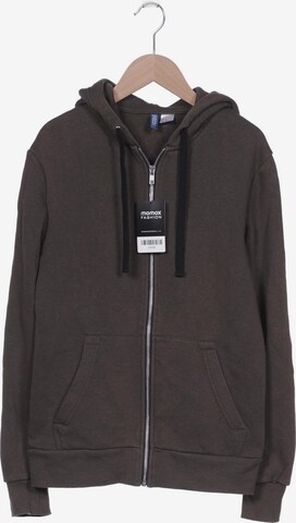 H&M Sweatshirt & Zip-Up Hoodie in XS in Brown: front