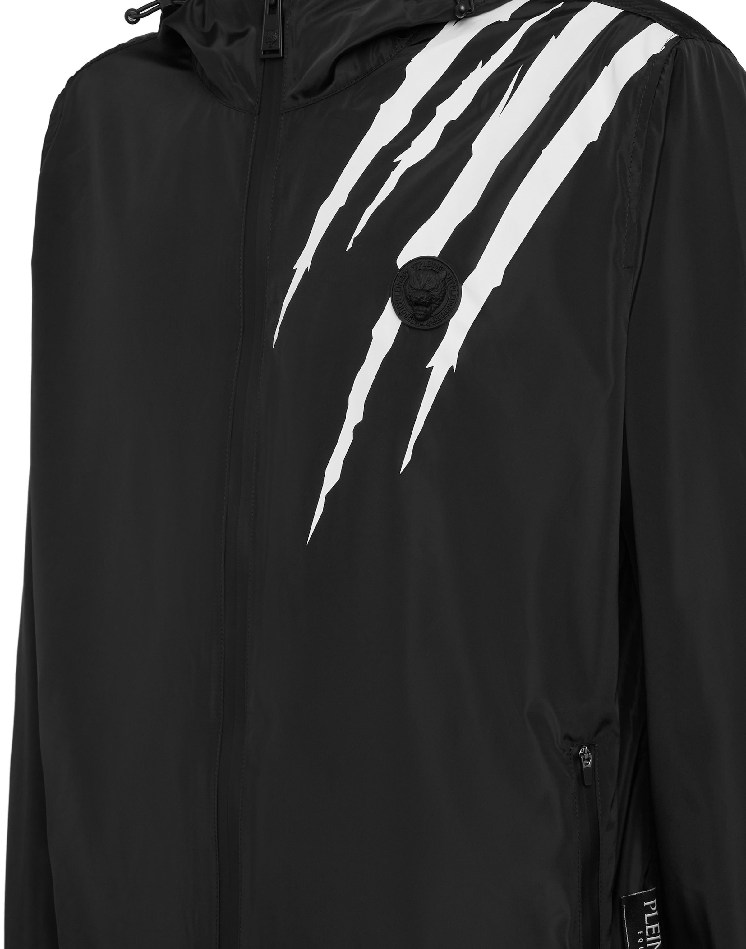 Plein Sport Between-season jacket 'Scratch' in Black