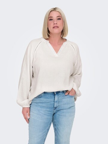 ONLY Carmakoma Bluza 'CARTHYRA' | bela barva: sprednja stran