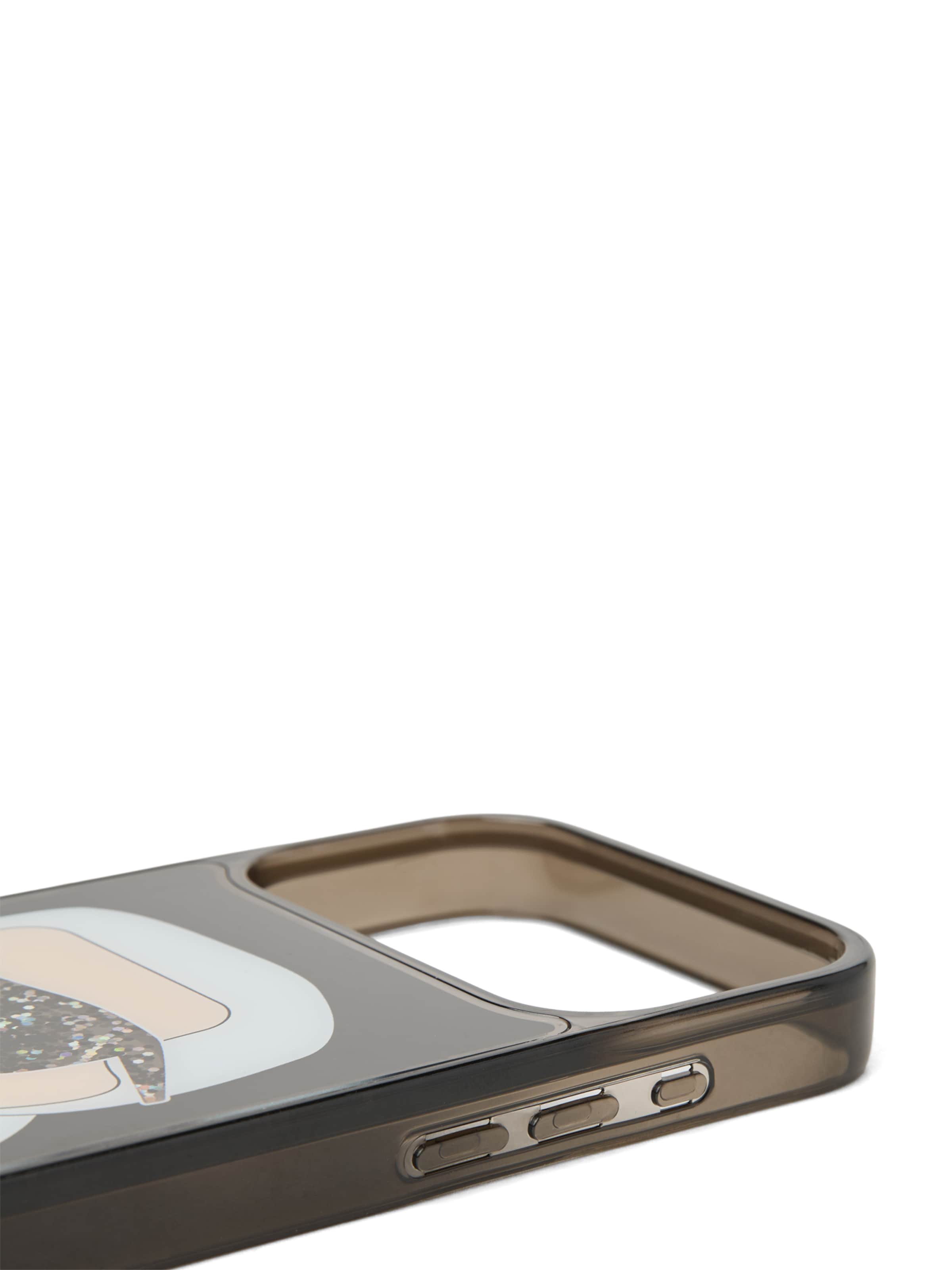 Karl Lagerfeld Mobilskal ' GLITTER IPHONE 17 PRO ' i svart