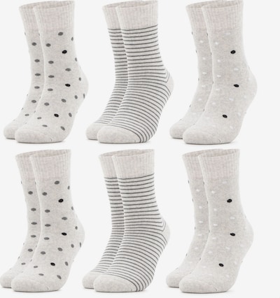 Occulto Socken 'Smilla' in grau / offwhite, Produktansicht