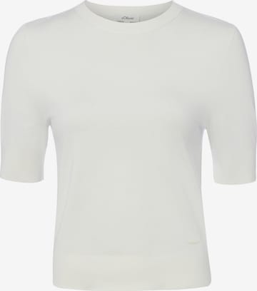 s.Oliver Sweater in White: front
