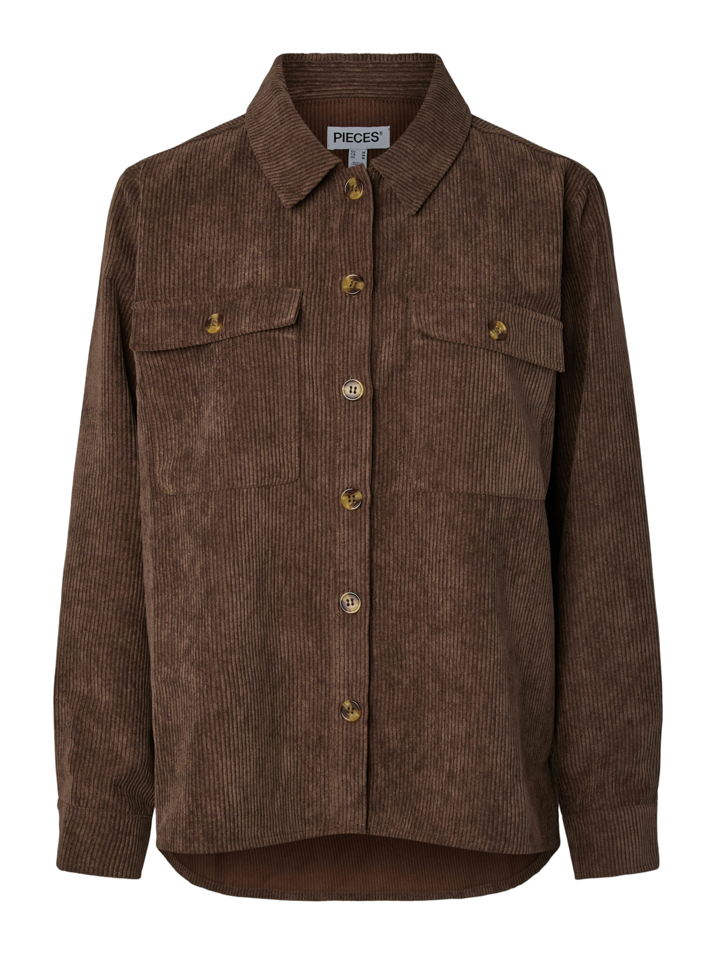 PIECES Blouse 'PCEFFI' in Dark brown, Item view