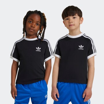 ADIDAS ORIGINALS Shirt in Black: front