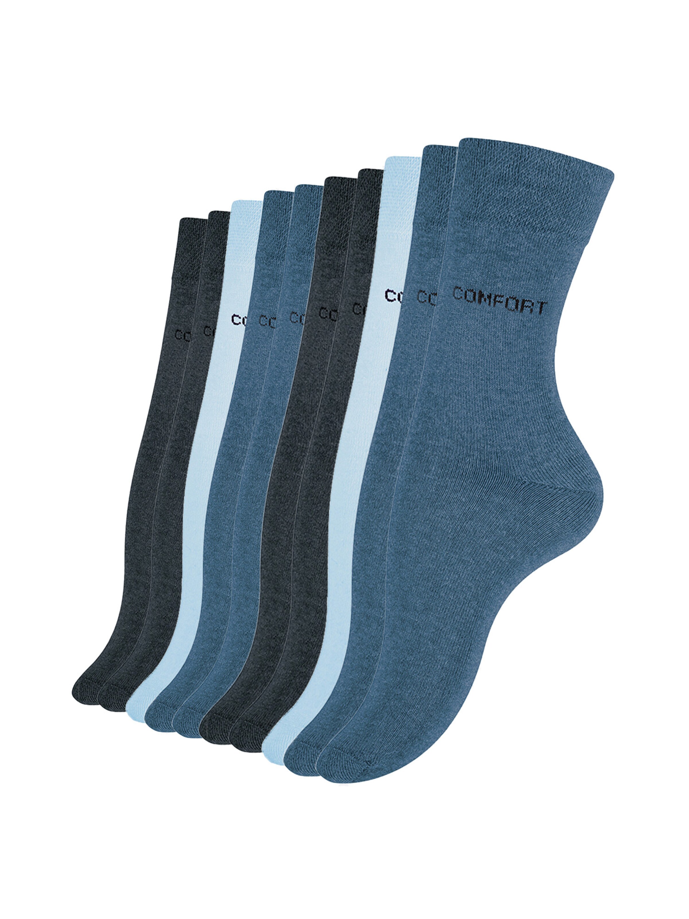 Chaussettes Cotton Prime en bleu : devant