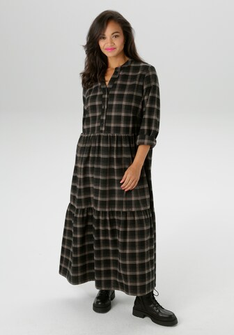 Aniston Shirt Dress in Black