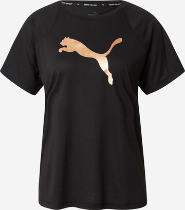 T-shirt fonctionnel PUMA en noir : devant