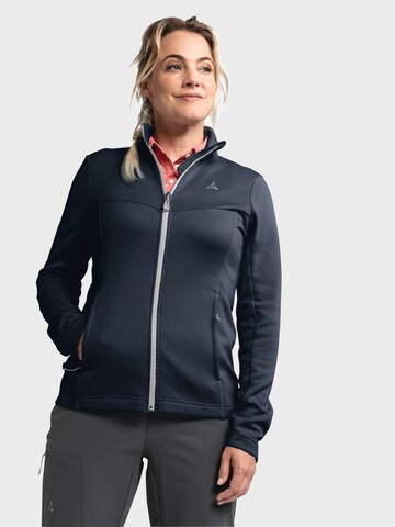 Schöffel Athletic fleece jacket 'Bleckwand' in Blue: front