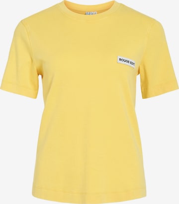 T-shirt ROUGE EDIT en jaune : devant