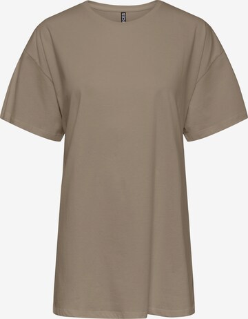 PIECES Shirt 'Rina' in Brown: front