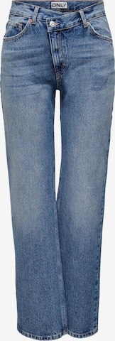 Wide leg Jeans 'RIGA' de la ONLY pe albastru: față