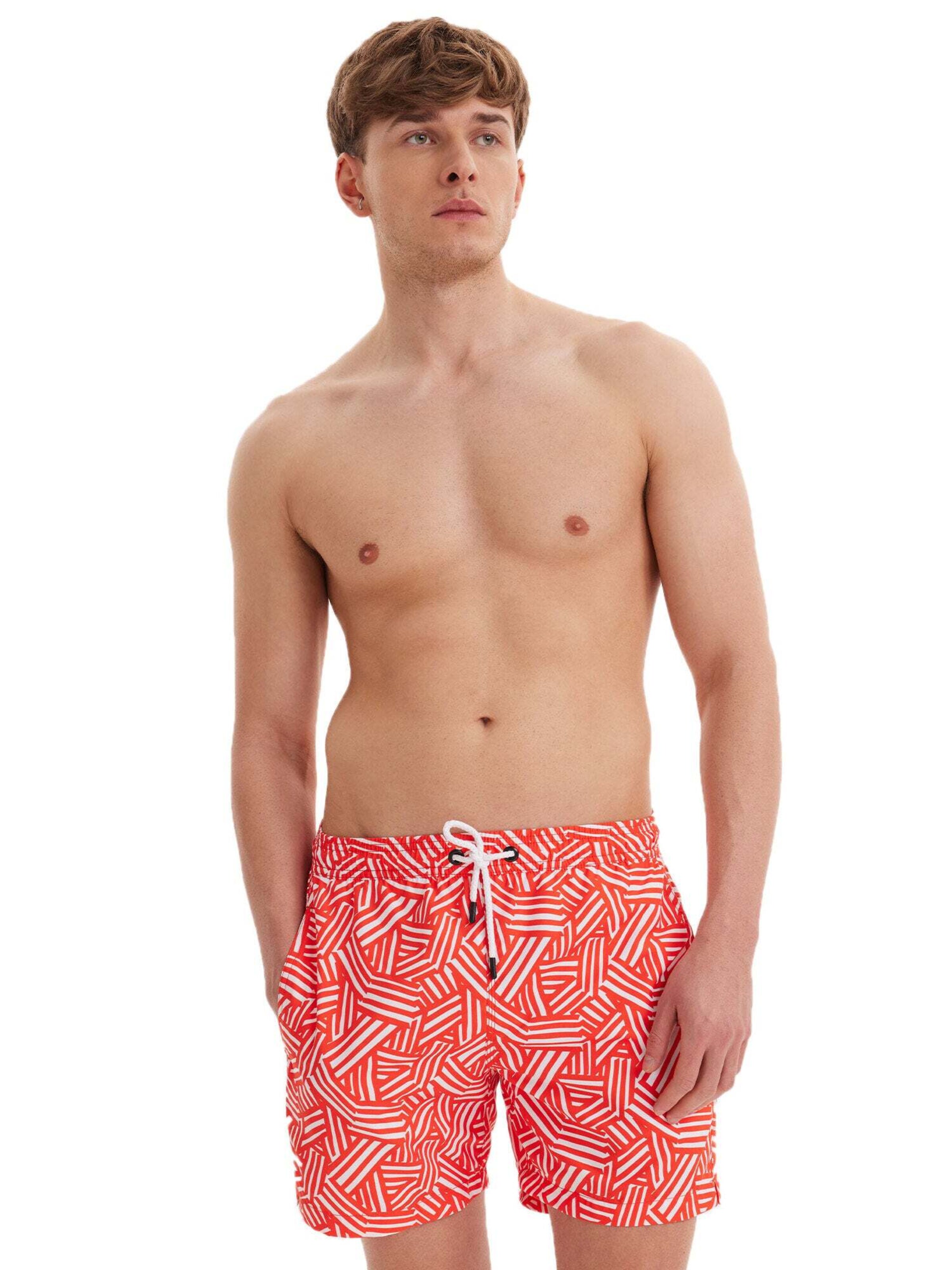 Shorts de bain 'GEOMETRIC' WESTMARK LONDON en orange
