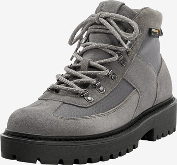 Bottines à lacets Pull&Bear en gris : devant