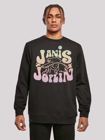 Sweat-shirt 'Janis Joplin ' F4NT4STIC en noir : devant