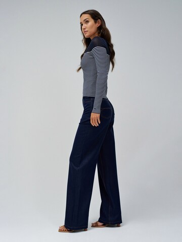 Salsa Jeans Pullover 'Trasparenz' in Blau