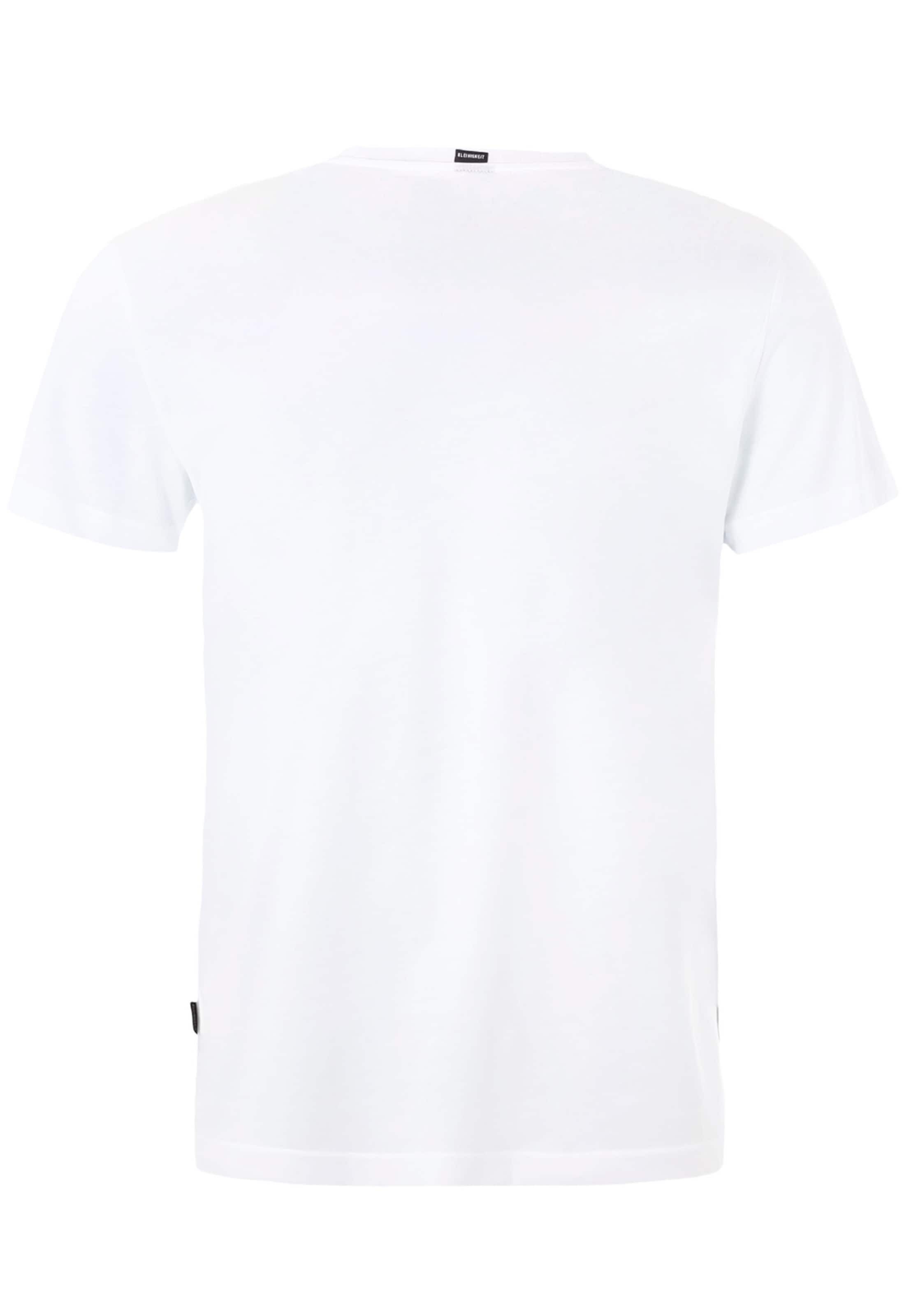 Maglietta 'Shört Freu Dich' di Kleinigkeit in bianco