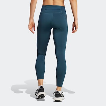 ADIDAS PERFORMANCE Skinny Workout Pants 'Dailyrun' in Blue