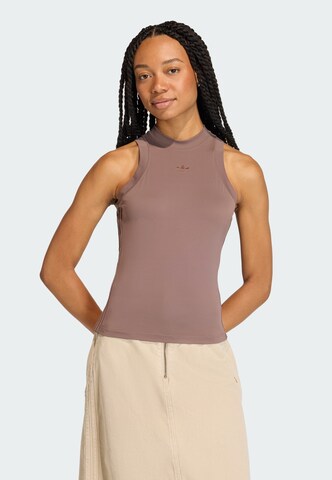 ADIDAS ORIGINALS Top in Braun: Vorderseite