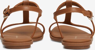 TOMMY HILFIGER - Sandalias con hebilla en marrón