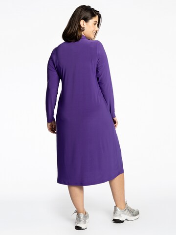 Yoek Shirt Dress 'Dolce' in Purple