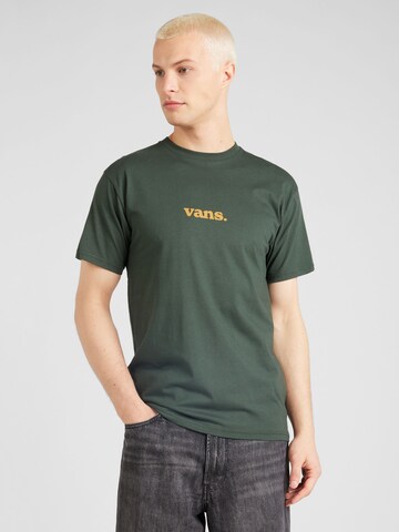 VANS Koszulka 'LOWER CORECASE' w kolorze zielony: przód