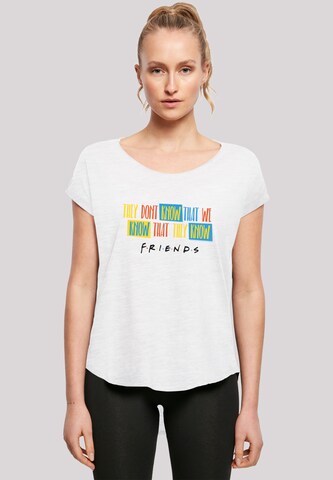 T-shirt 'They Don't Know' F4NT4STIC en blanc : devant