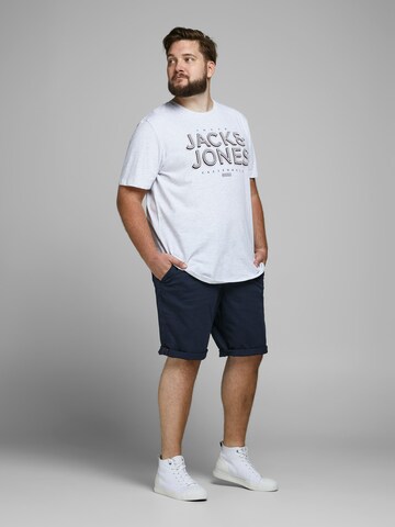 Jack & Jones Plus - Regular Calças chino 'Bowie' em azul