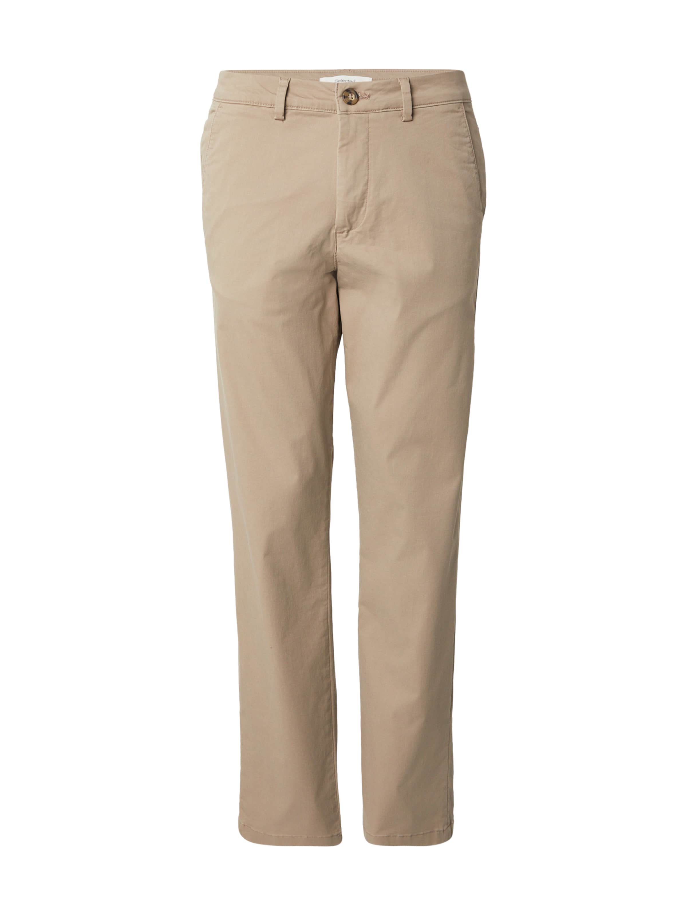 SELECTED Chino Pants 'SLHZ196-DANIEL' in Beige: front