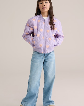 WE Fashion Kurtka przejściowa w kolorze fioletowy