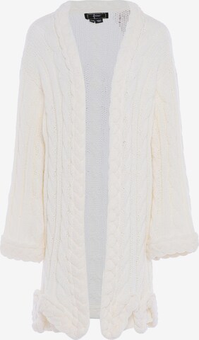 Cardigan faina en blanc : devant