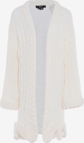 Cardigan faina en blanc : devant