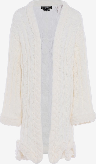 faina Cardigan en blanc cassé, Vue avec produit