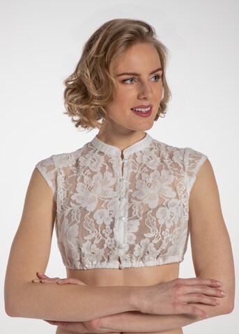 SPIETH & WENSKY Traditional Blouse 'Kassandra' in White: front