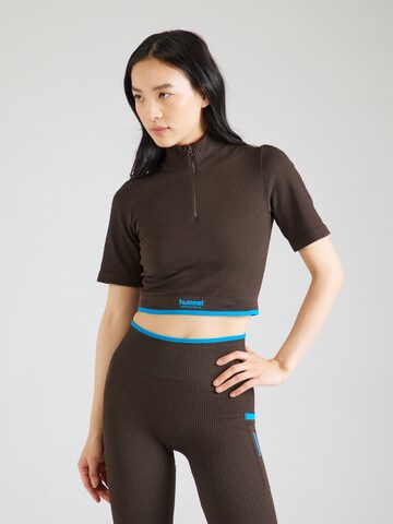 T-shirt fonctionnel Hummel en gris : devant