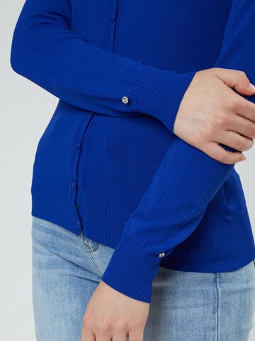 Influencer Strickjacke in Blau