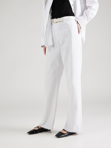 ONLY Wide leg Pants 'ALARA' in White: front