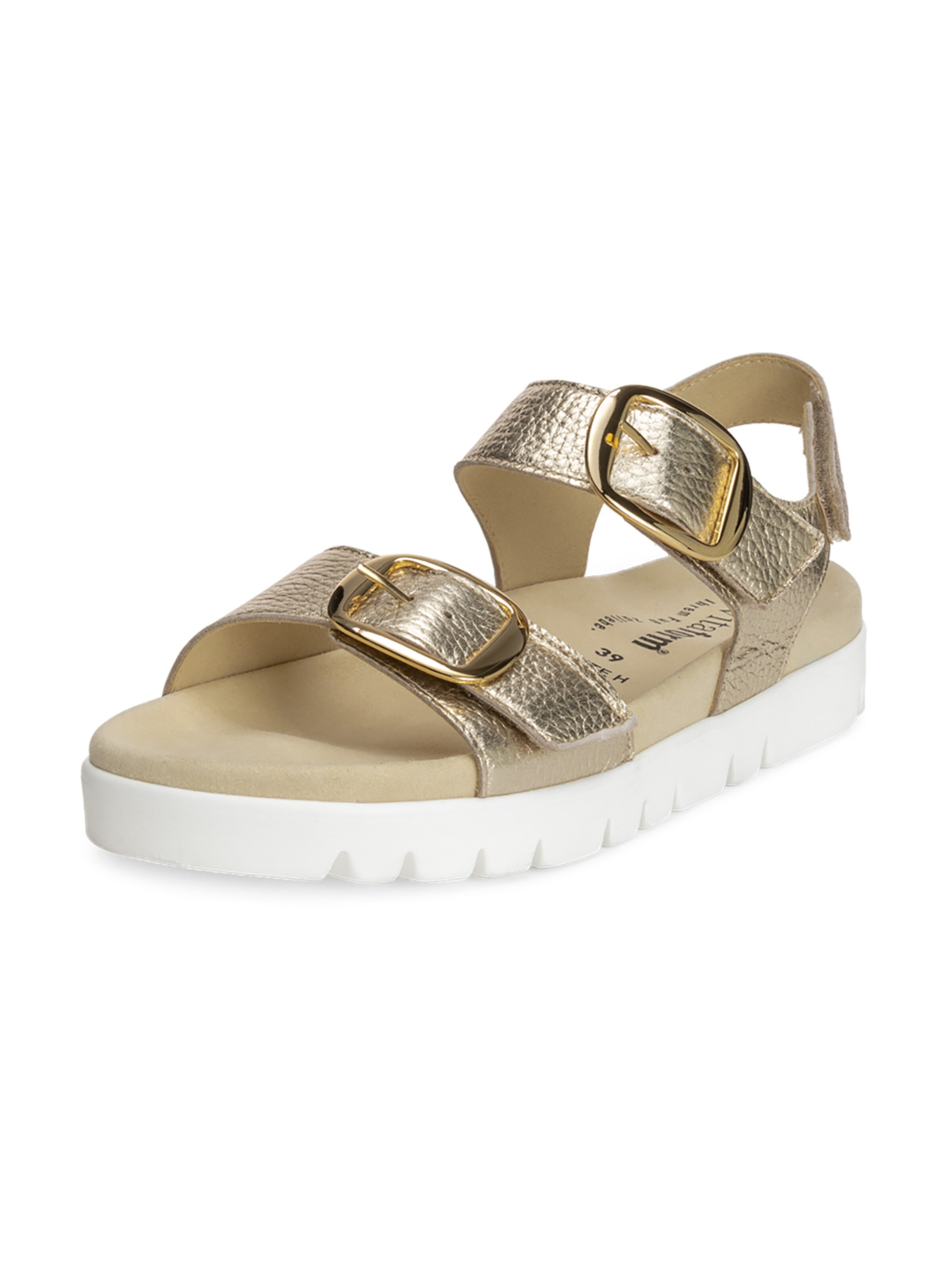 Sandalo con cinturino di VITAFORM in oro: frontale