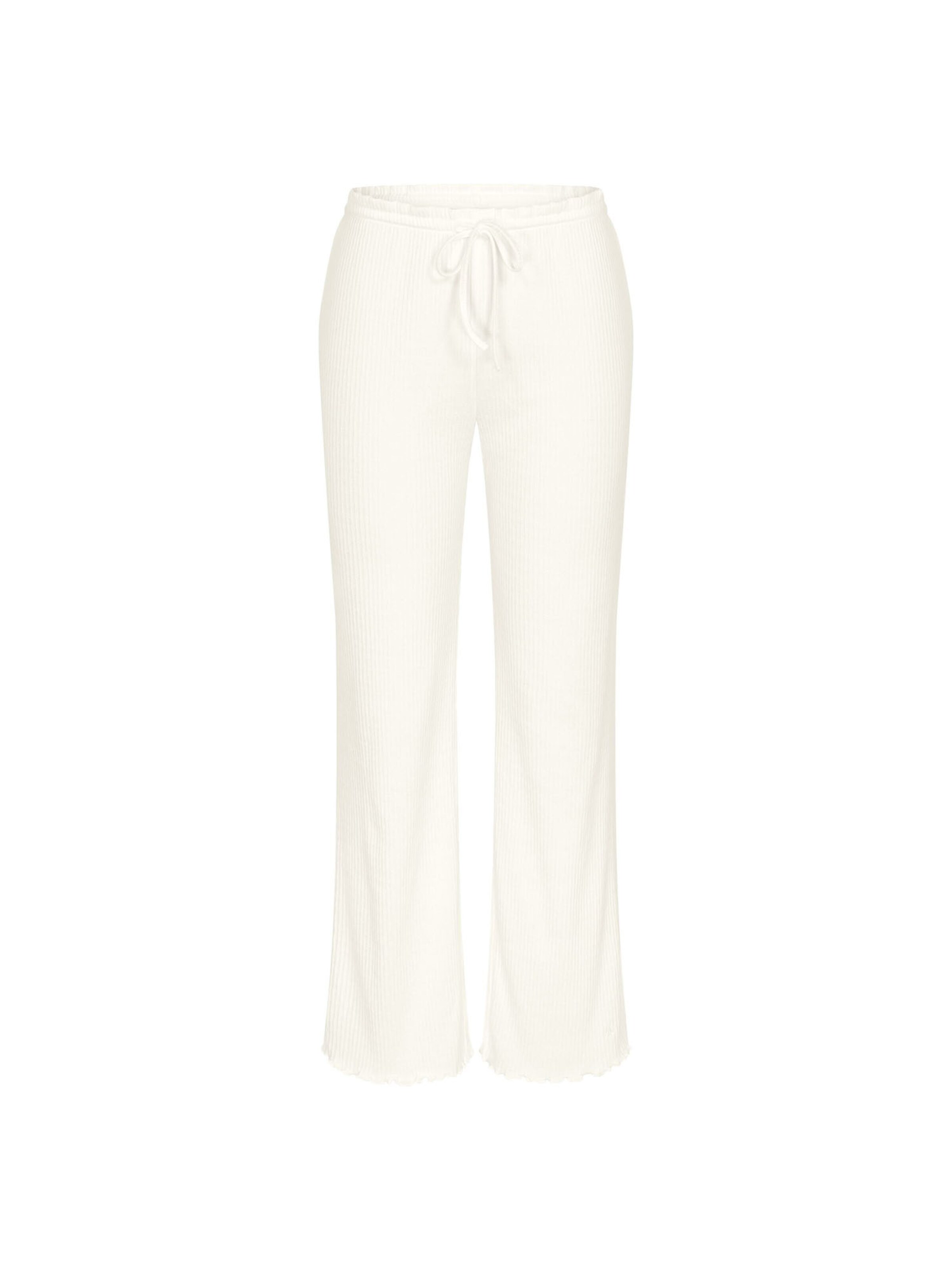 TRIUMPH Pyjamahose ' Red Label Mix & Match ' in Weiß: Vorderseite