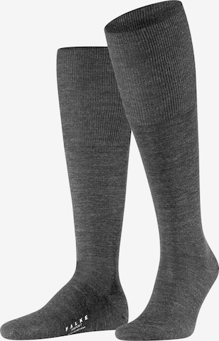 FALKE Knee High Socks 'Airport' in Grey: front