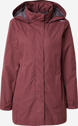 CMP Outdoorový kabát – červená: přední strana