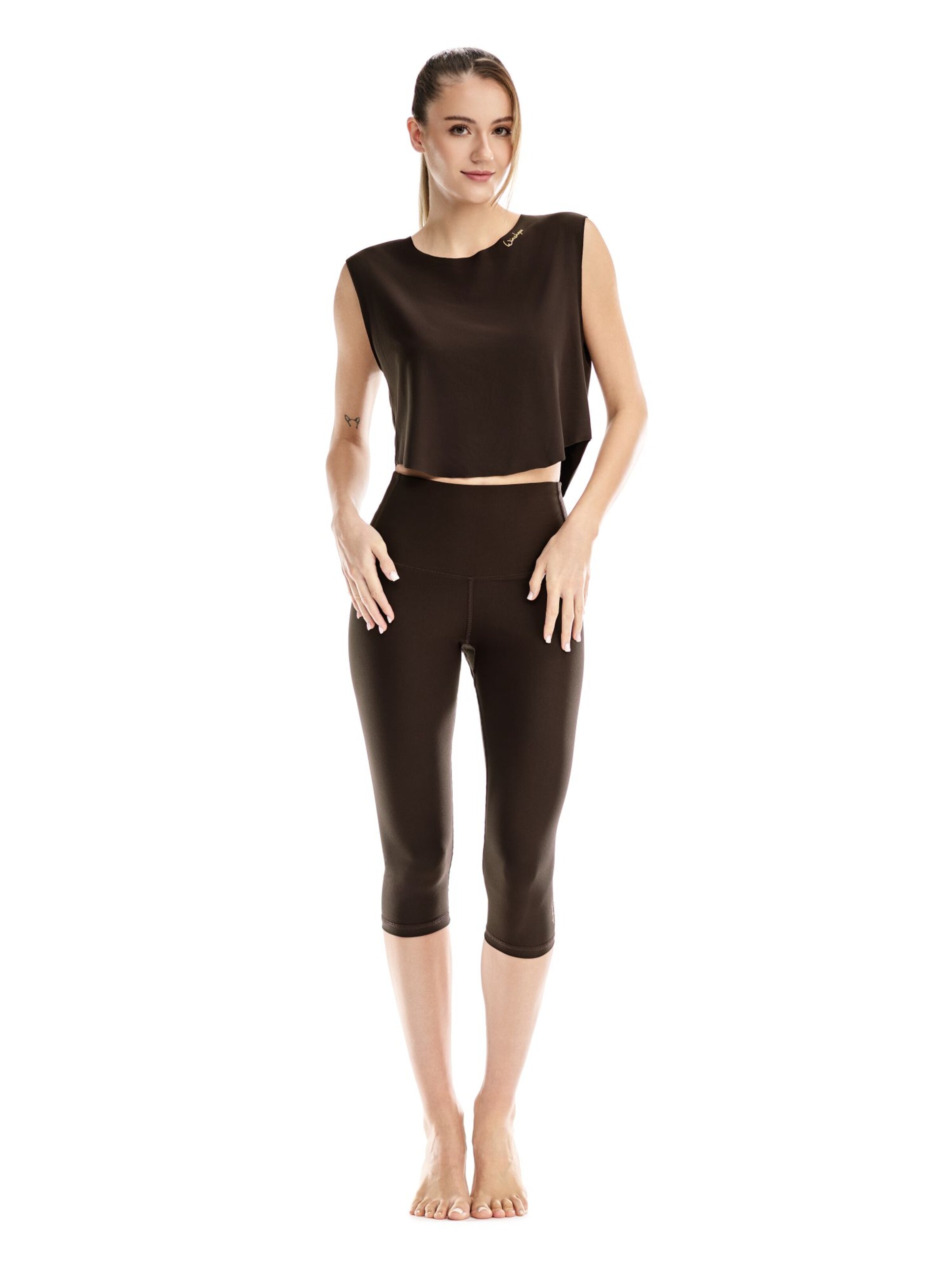 Winshape Skinny Παντελόνι φόρμας 'HWL217C' σε καφέ