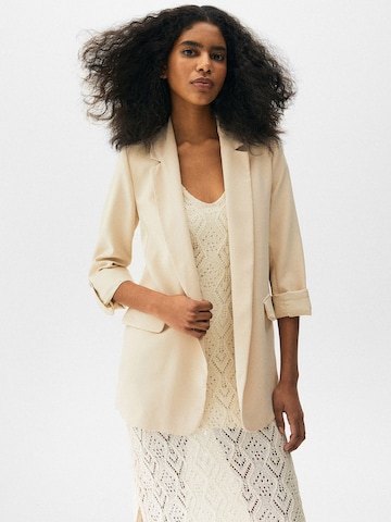 Pull&Bear Blazer i beige: forside