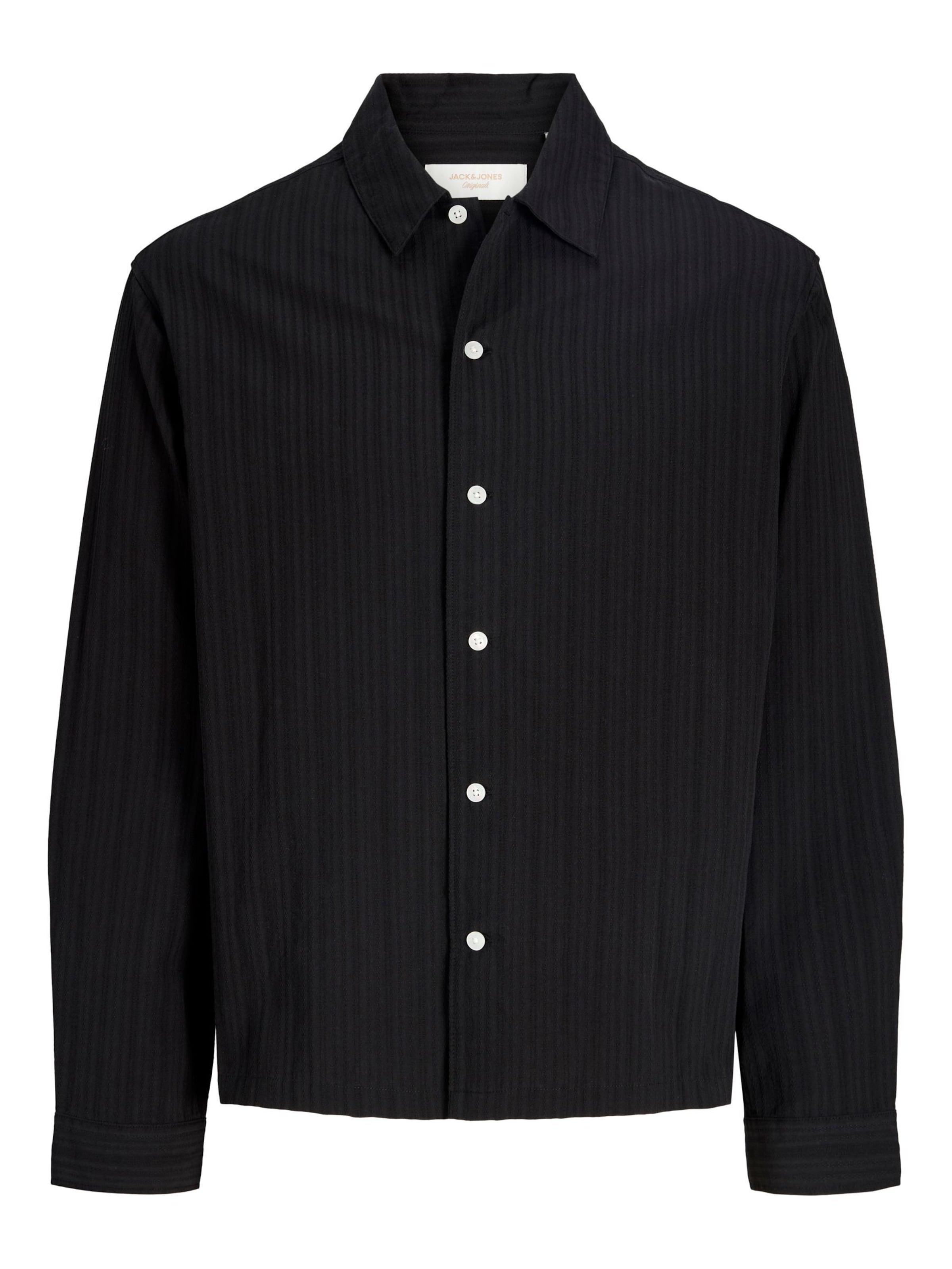 JACK & JONES Button Up Shirt in Black, Item view